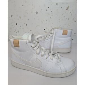 Nike Shoes Womens Court Royale 2 Mid Top Sneakers White Shoes Size 8